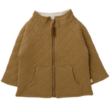 Organic Kids Merino Wool Zip Jacket - Tan