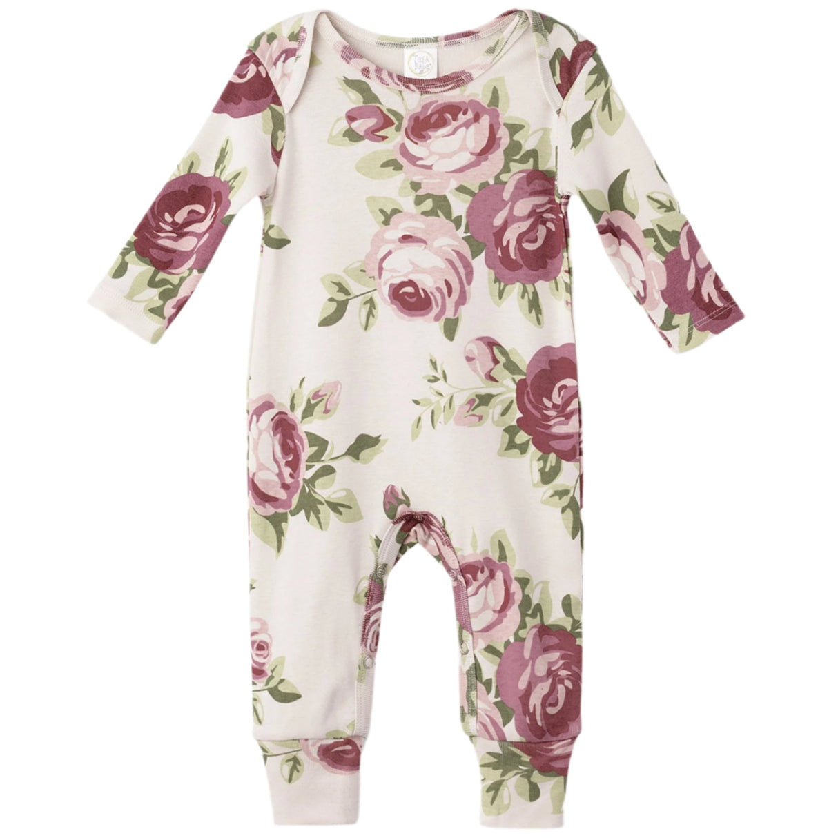 Cabbage Rose Girl's Romper