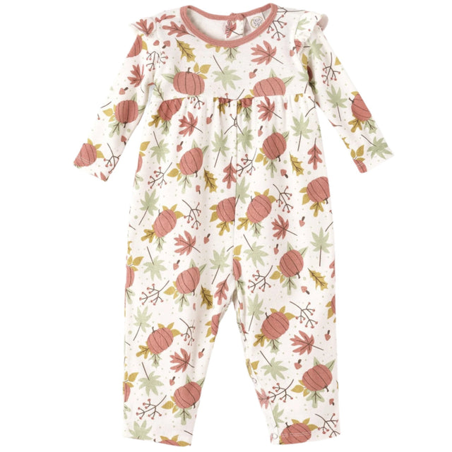 Fall Harvest Empire Waist Bamboo Romper - HoneyBug 