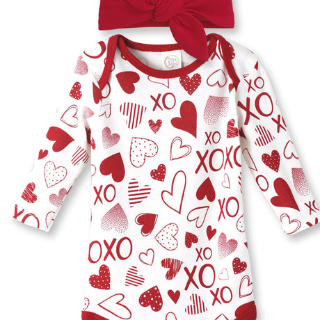 Hearts and Hugs Bodysuit & Headband Set