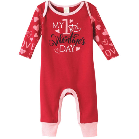 My 1st Valentine's Day Romper - HoneyBug 