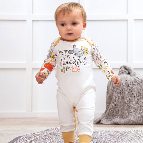 Everyone Is Thankful For Me Bamboo Romper - HoneyBug 