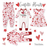 Hearts Valentine Romper - HoneyBug 