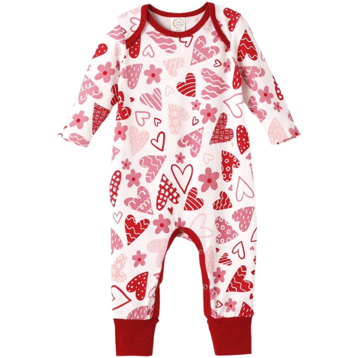 Hearts Valentine Romper - HoneyBug 