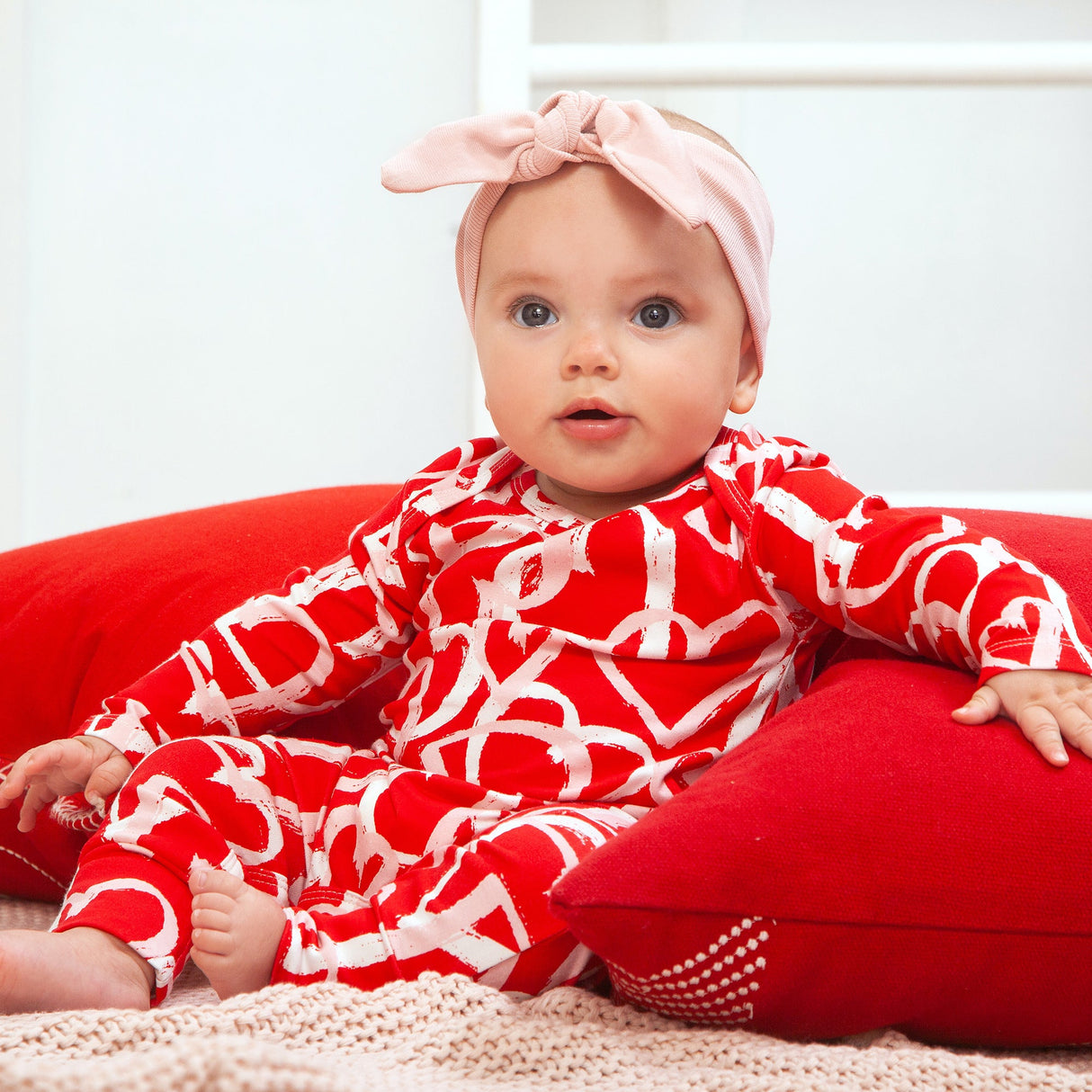 Happy Hearts Valentine Romper - HoneyBug 