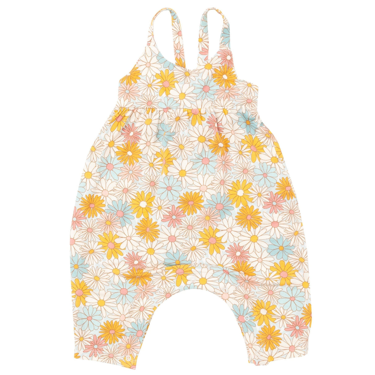 Tie Back Romper - Good Vibes Daisy