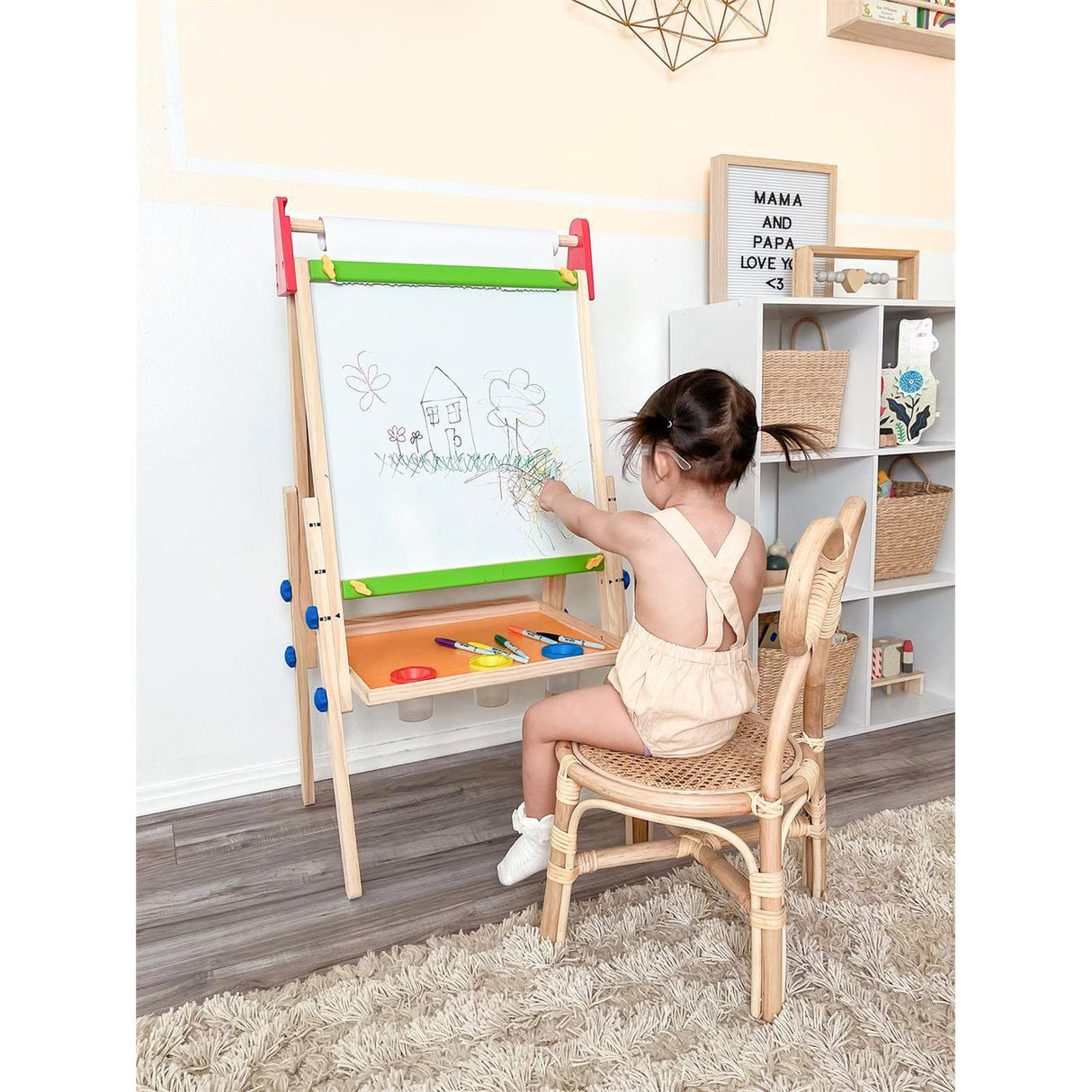 Tiny Land® Double-Sided Easel for Kids - HoneyBug 