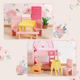 Tiny Land® Love Dollhouse with 30 Furniture - HoneyBug 