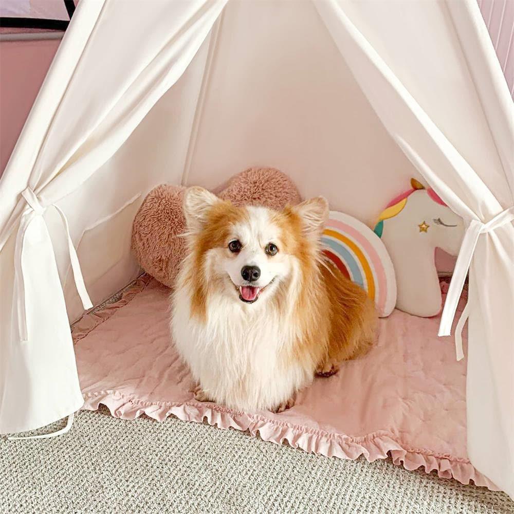 Tiny Land® Teepee for Kids with Mat - HoneyBug 