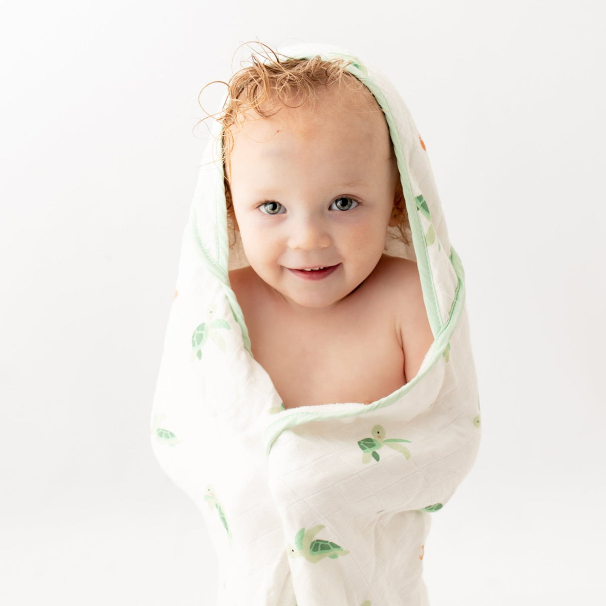 Turtle Hooded Towel Set - HoneyBug 