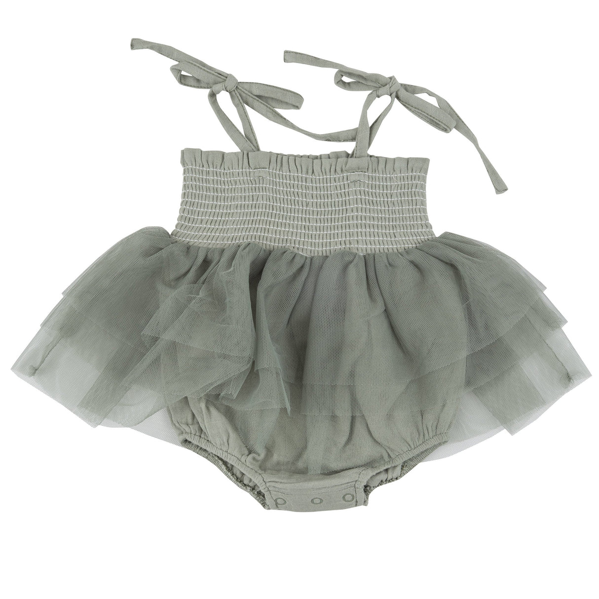 Tutu Bubble - Desert Sage Solid Muslin - HoneyBug 