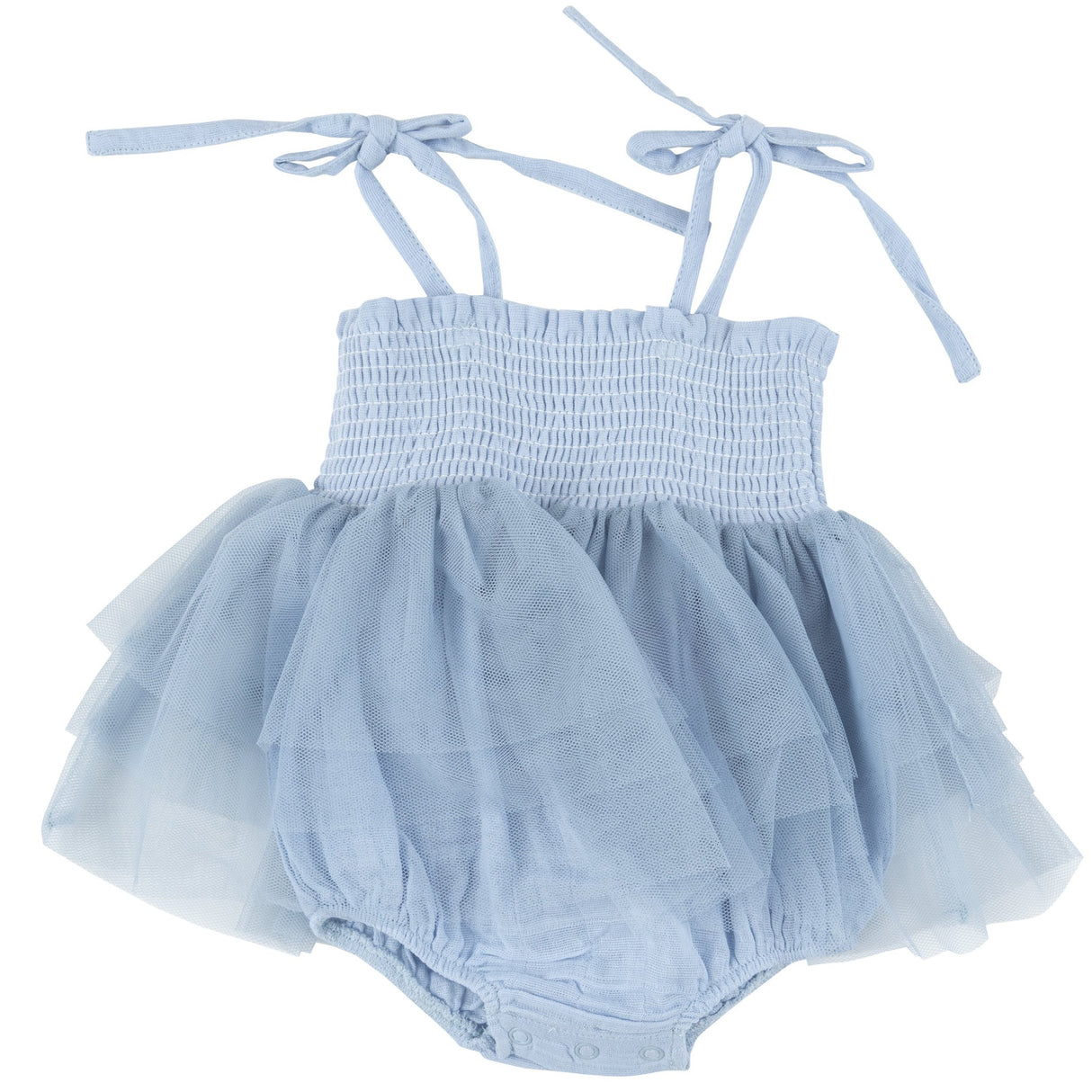 Tutu Bubble - Dusty Blue Solid Muslin