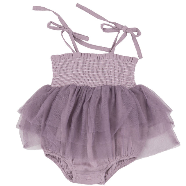 Tutu Bubble - Dusty Lavender Solid Muslin - HoneyBug 