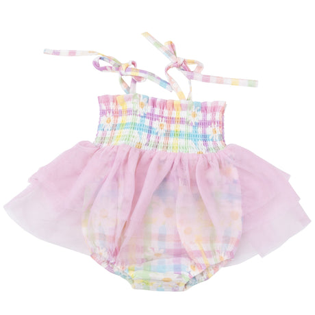 Tutu Bubble - Gingham Daisy - HoneyBug 