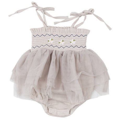 Tutu Bubble - Oatmeal Solid Muslin - HoneyBug 