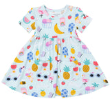 Twirly S/S Dress - Ice Cream Giggles - HoneyBug 