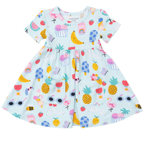 Twirly S/S Dress - Ice Cream Giggles - HoneyBug 