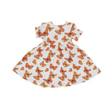 Twirly S/S Dress - Mariposa Monarca - HoneyBug 