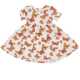 Twirly S/S Dress - Mariposa Monarca - HoneyBug 