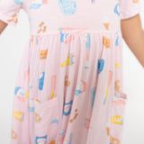 Twirly S/S Dress - Softball - HoneyBug 