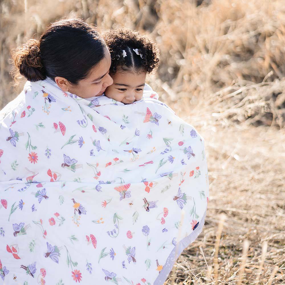 Woodland Fairy + Fairy Dust Oh So Soft Muslin Super Snuggle Blanket - HoneyBug 