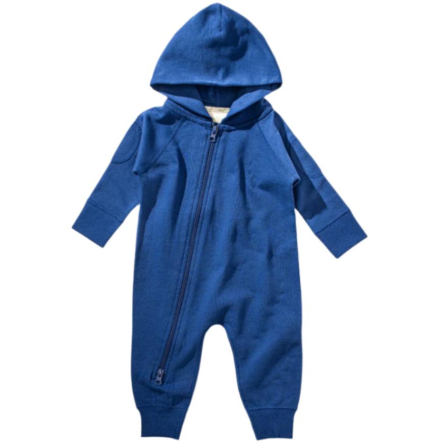 Mountain Bear Blue Winter Zipsuit