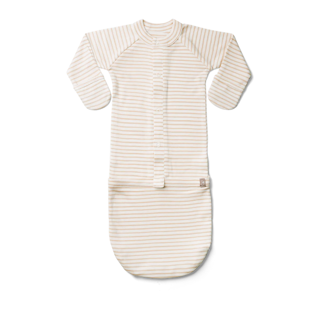 Baby Gown - Dune Stripe - HoneyBug 