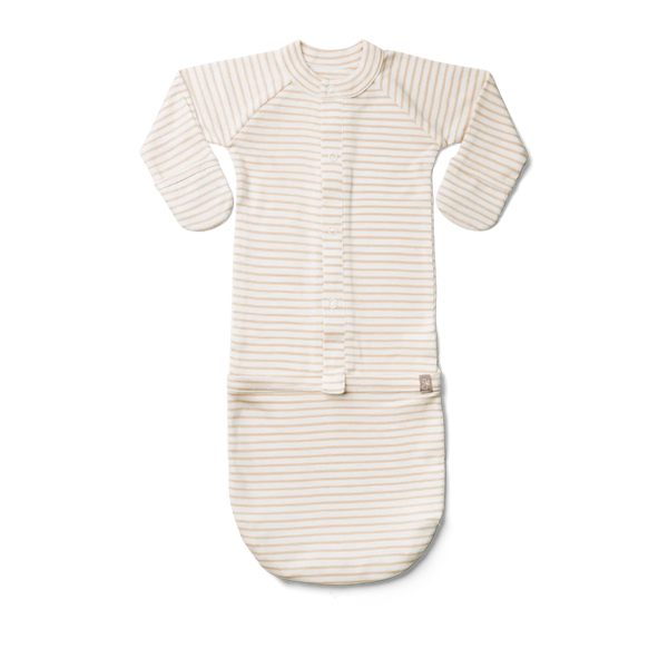 Baby Gown - Dune Stripe - HoneyBug 