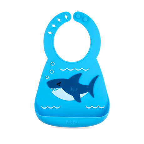 3D Silicone Bib - Shark - HoneyBug 