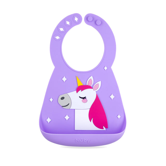 3D Silicone Bib - Unicorn - HoneyBug 