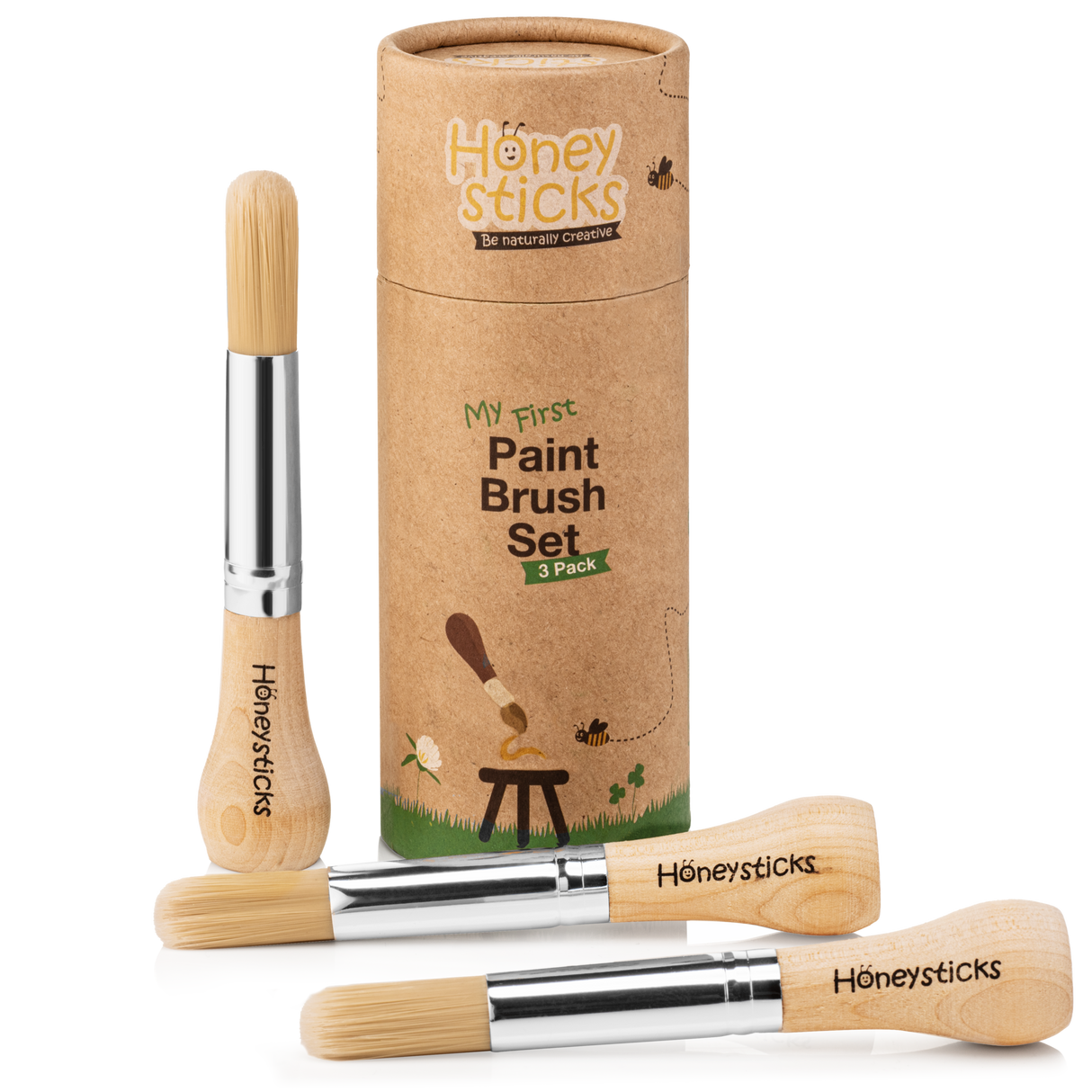 Honeysticks My First Paint Brush Set - 3 Pack by Honeysticks USA - HoneyBug 