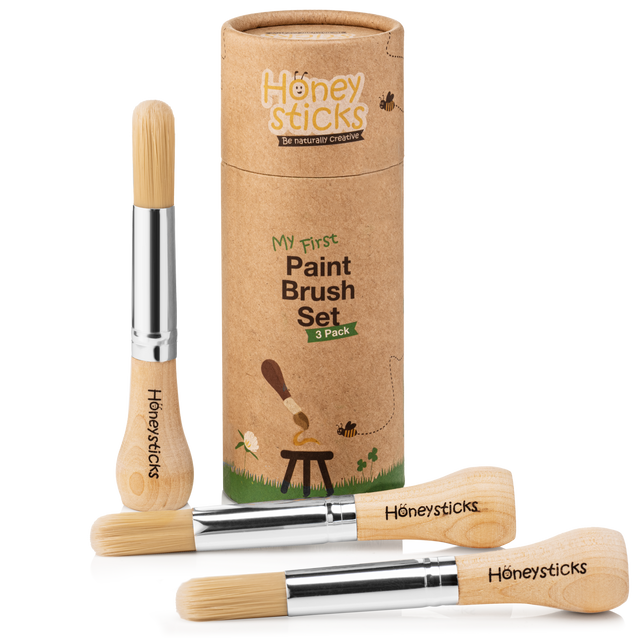 Honeysticks My First Paint Brush Set - 3 Pack by Honeysticks USA - HoneyBug 