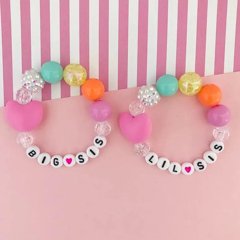 Big Sis Silicone Heart Bracelet - HoneyBug 