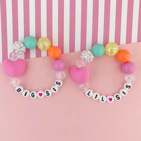 Big Sis Silicone Heart Bracelet - HoneyBug 