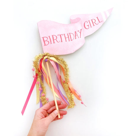 Birthday Girl Party Pennant - HoneyBug 