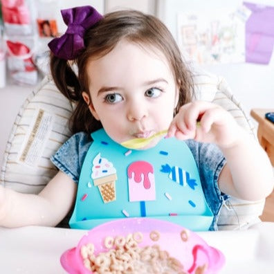 3D Silicone Bib - Ice Cream - HoneyBug 