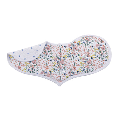 Wildflowers Bamboo Heart Bib 2PK - HoneyBug 