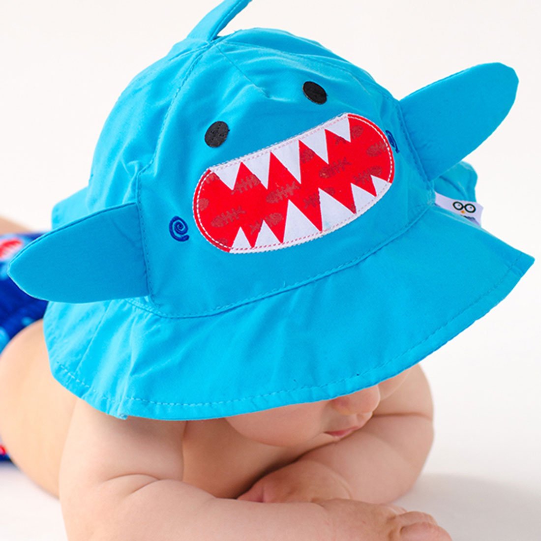 UPF50+ Baby Sun Hat - Sherman the Shark - HoneyBug 