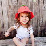 UPF50+ Baby Sun Hat - Strawberry - HoneyBug 