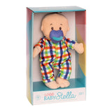 Wee Baby Fella Peach with Brown Hair by Manhattan Toy - HoneyBug 