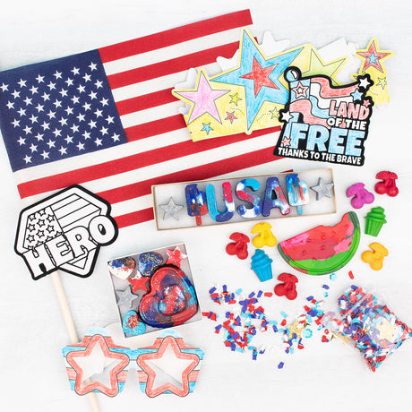 Patriotic Coloring Kit by Creative Crayons Workshop - HoneyBug 