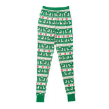 Adult Lounge Set - Vintage Deer Fair Isle (Jolly Green) - HoneyBug 