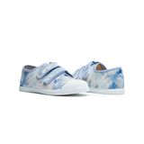 Canvas Double Sneaker in Tie Dye Blue by childrenchic - HoneyBug 