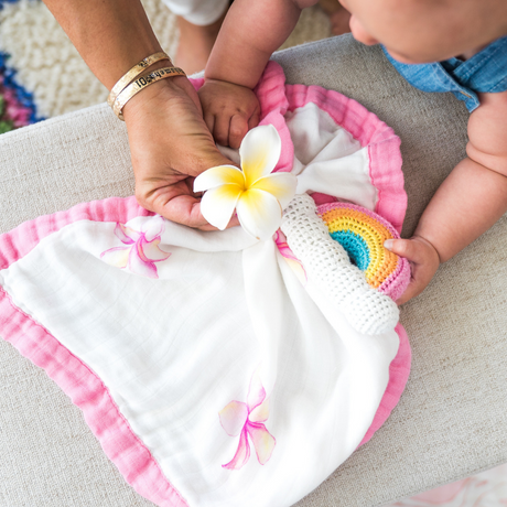 Plumeria Security Blanket - HoneyBug 