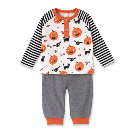 Playful Pumpkins Tee & Pants - HoneyBug 