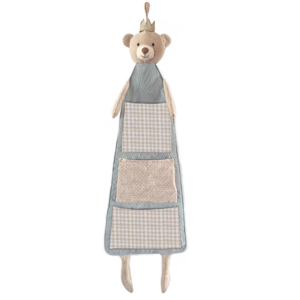 Bear Prince Fabric Hanging Organizer - HoneyBug 