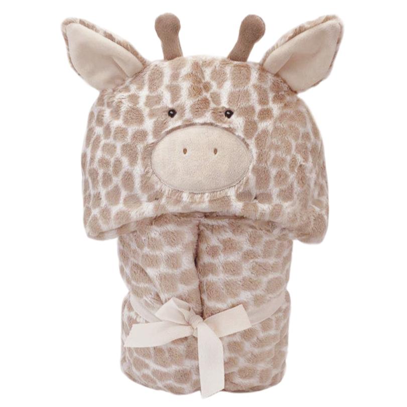 'Gentry' Plush Giraffe Hooded Blanket - HoneyBug 