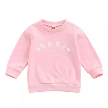 Tiny Babe Pullover - Sweetheart Pink - HoneyBug 