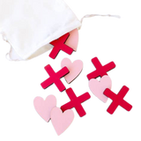 Tic-Tac-Toe: Pink Heart vs Red X - HoneyBug 