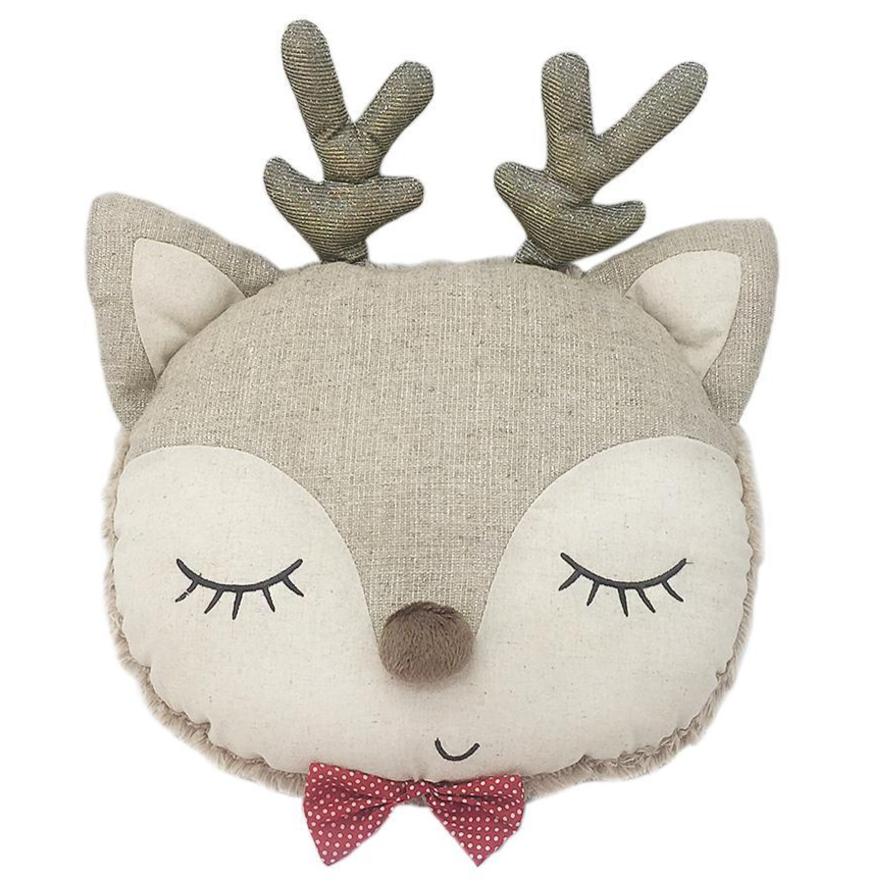 Merry Reindeer Accent Pillow - HoneyBug 